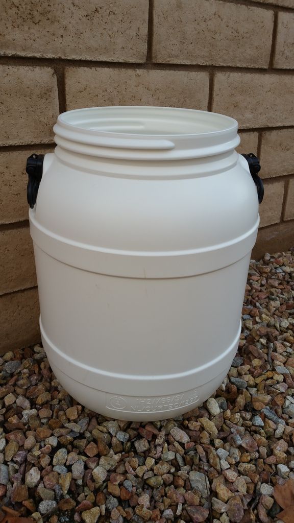 Screw Lid Food Storage Barrel Food Grade HDPE 2 13 Gallon Capacity eBay