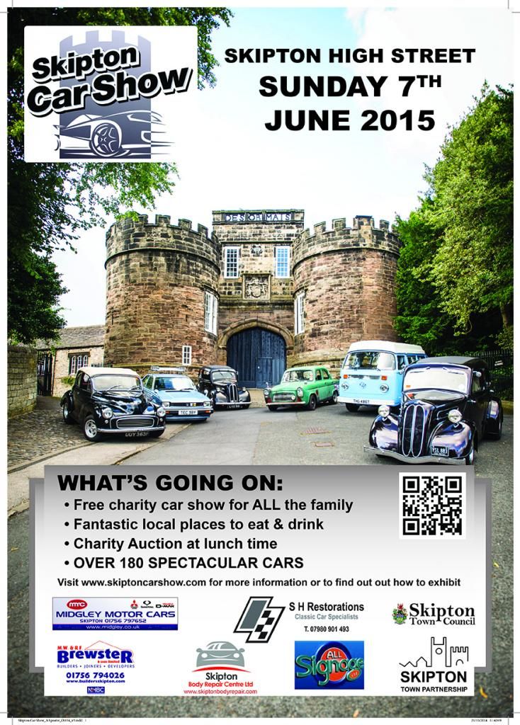 Skipton Car Show Sunday 7th June 2015 Retro Rides
