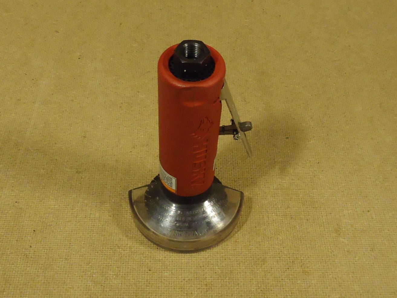 Husky Air CutOff Tool 7in L x 4in Diameter Red Pneumatic High Speed