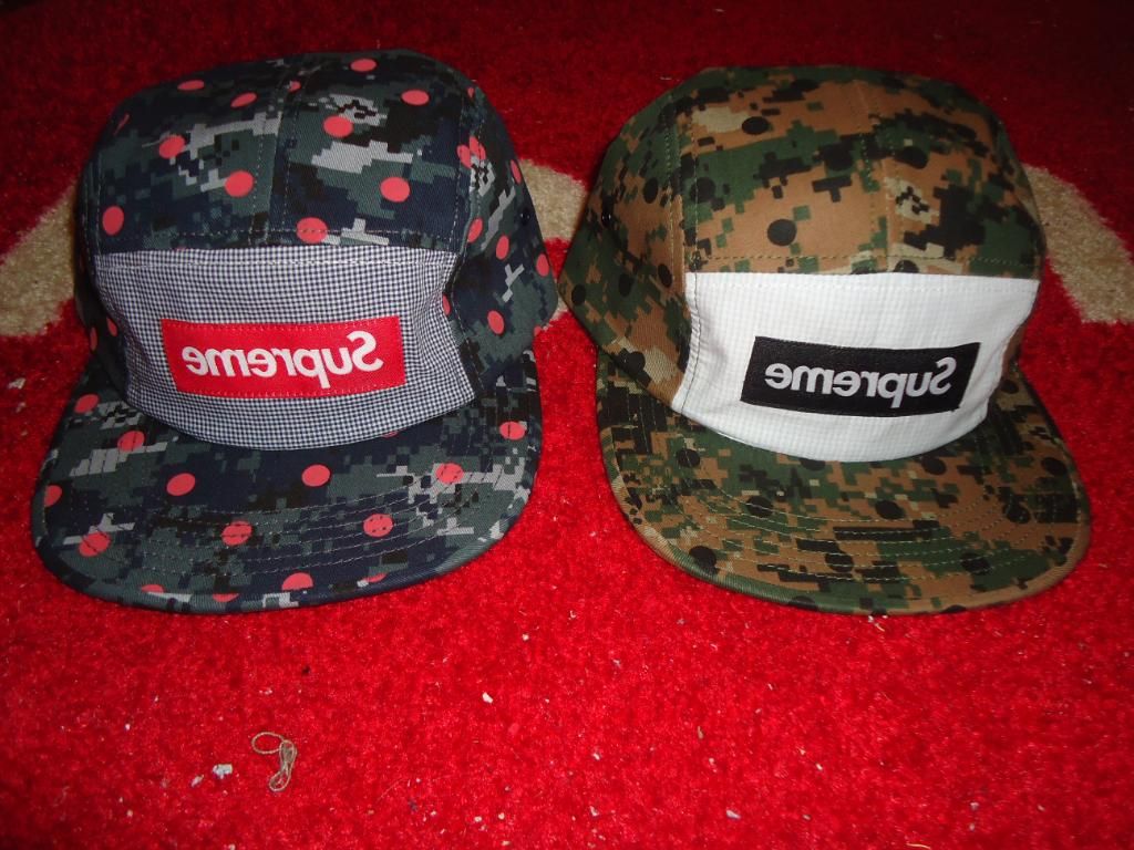 SUPREME 2013 COMME DES GARCONS SHIRT CDG DIGI DIGITAL CAMO BOX LOGO CAMP CAP HAT | eBay