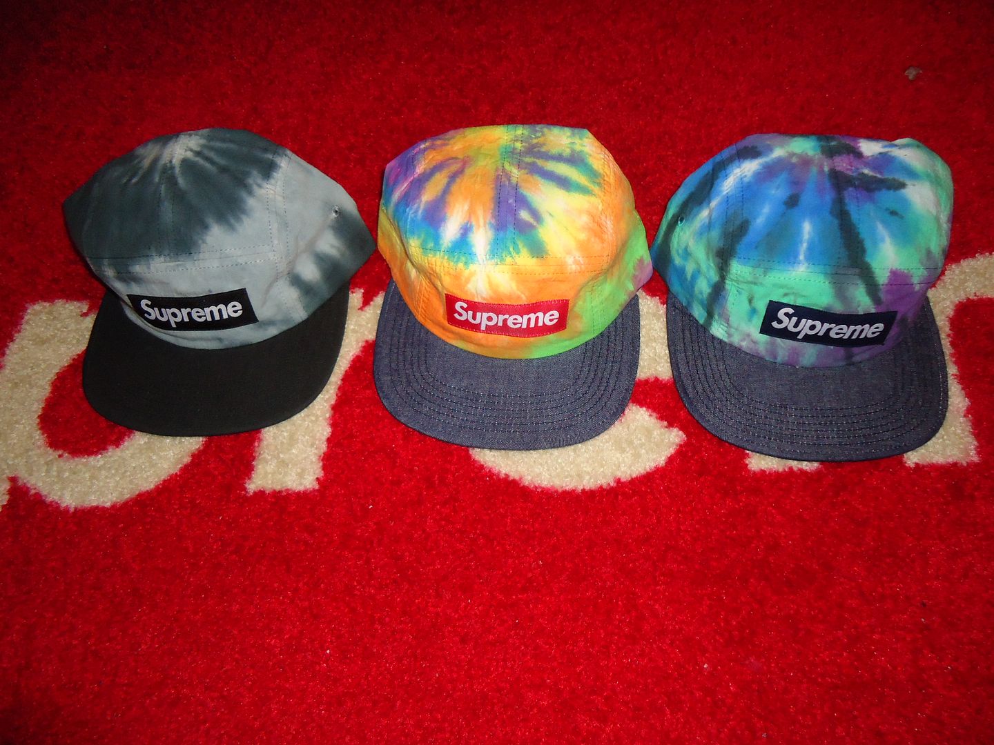 supreme tie dye hat