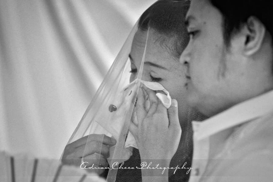 Hubert and Diane Wedding in Lumban Laguna Philippines, crying bride
