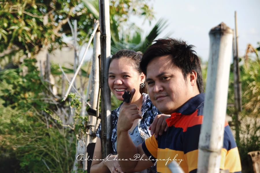 Hubert and Diane Prenup Shoot in Lumban Laguna, bamboo backyard
