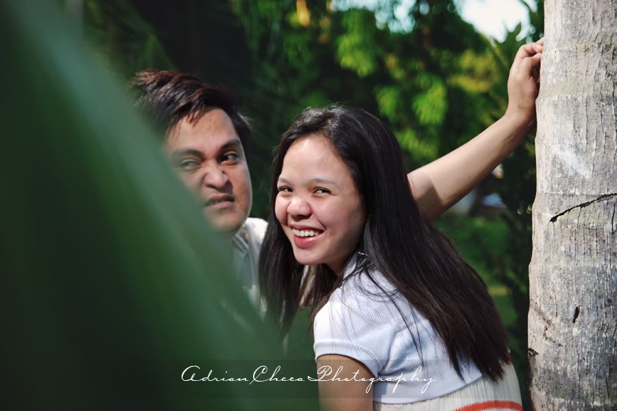 Hubert and Diane Prenup Shoot in Lumban Laguna, backyard, grass