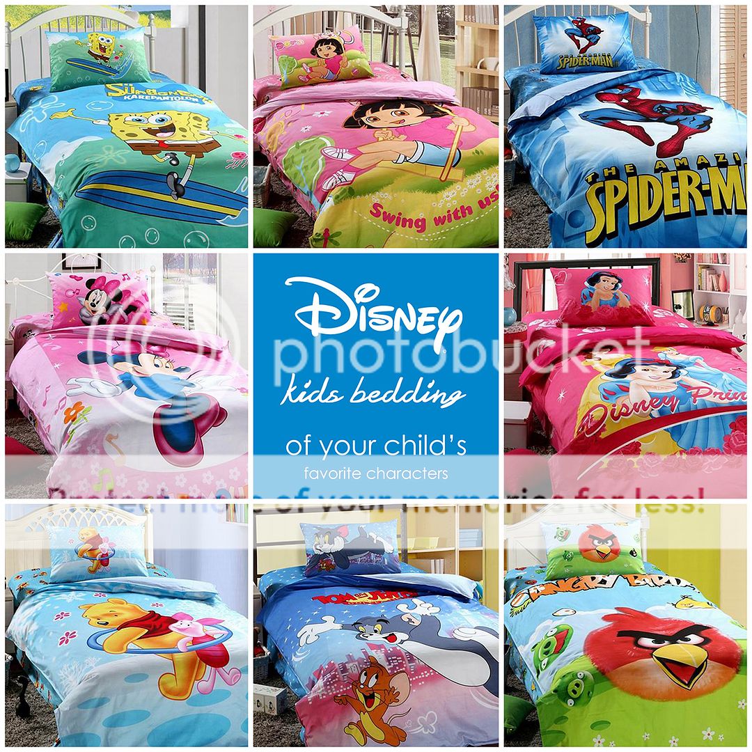 Disney Kids Bedding Quilt Duvet Cover Set Single Twin 3 Piece