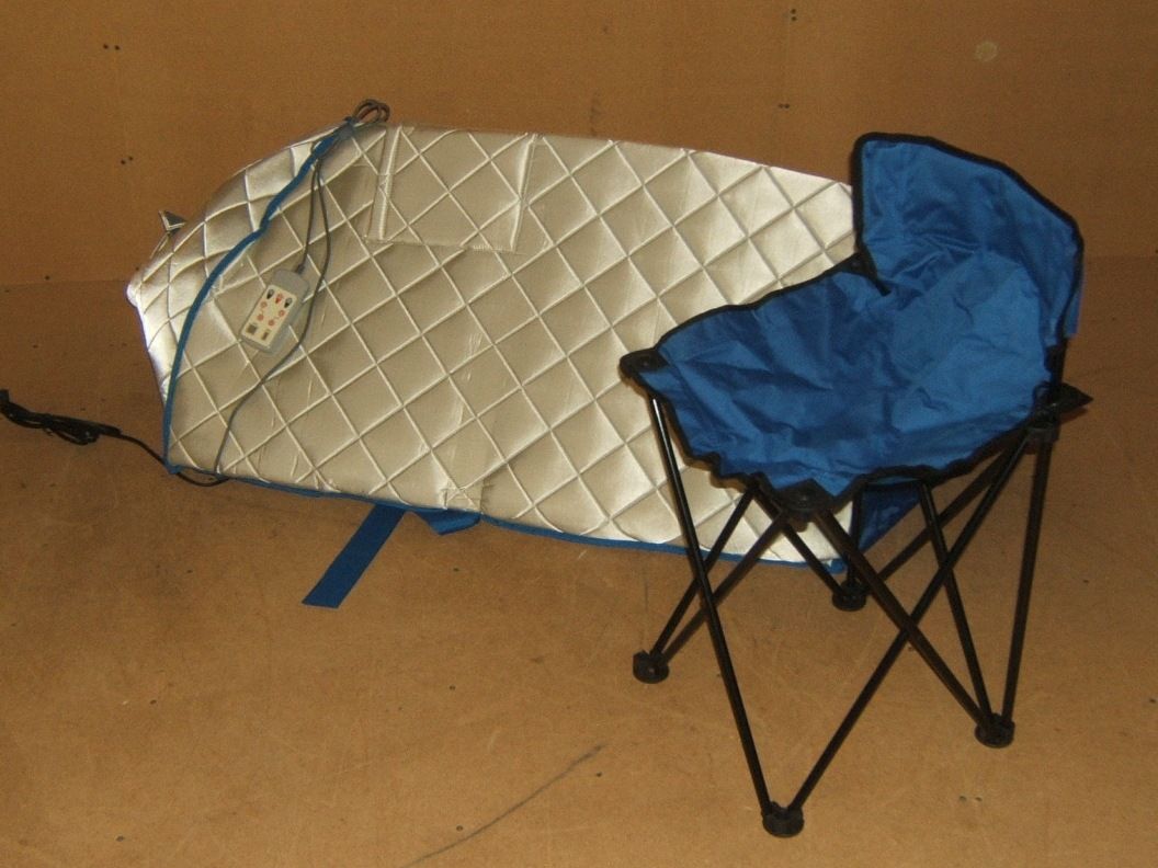 Fir Far Portable Intelligent Dry Heat Sauna Blue Gray Chair Included Fabric