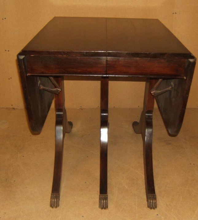 Duncan Phyfe Drop Leaf Table 56in x 36in x 30in MK520D Vintage