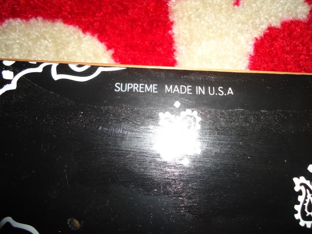 SUPREME BOX LOGO PAISLY SKATEBOARD DECK BLACK MR MURAKAMI JEFF KOON 