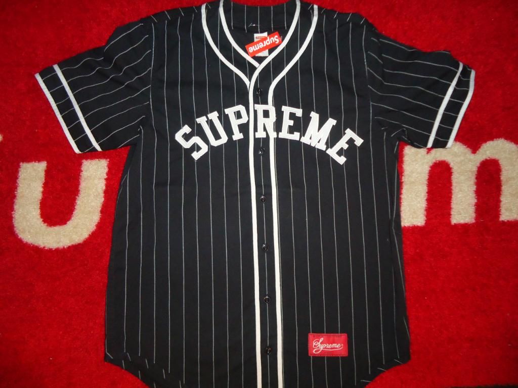 SUPREME 2012 S/S BOX LOGO BASEBALL JERSEY TEE SHIRT B COMME CDG SAFARI ...