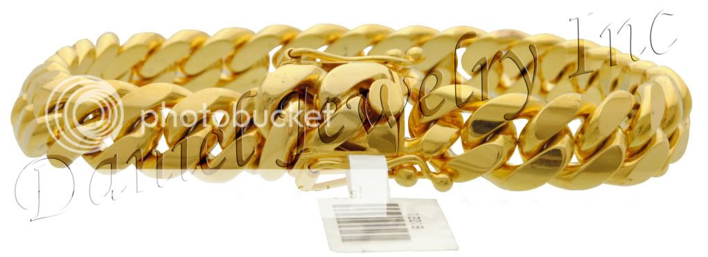 VIDEO BEST Miami Cuban Link Bracelet 9 8.5 8 7.5 7 14k gold 11mm 