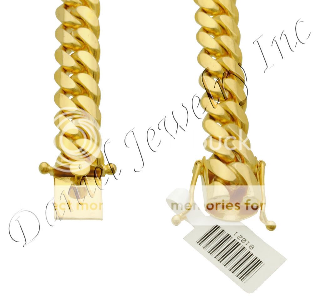 VIDEO BEST Miami Cuban Link Bracelet 9 8.5 8 7.5 7 14k gold 11mm 